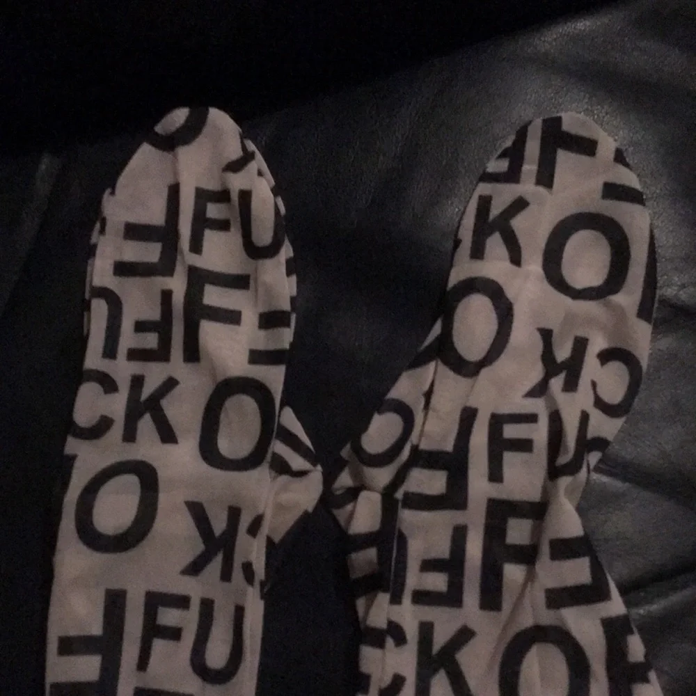 👑HOST PICK👑Rare F*CK OFF Leggings W/ Footy’s R Perfect 4 Clubbing R lounge Wear